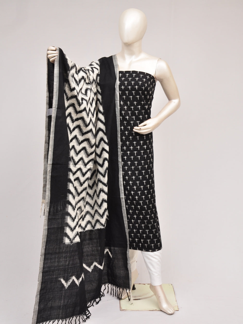 Double Ikkat Dress Material   [D80726945]