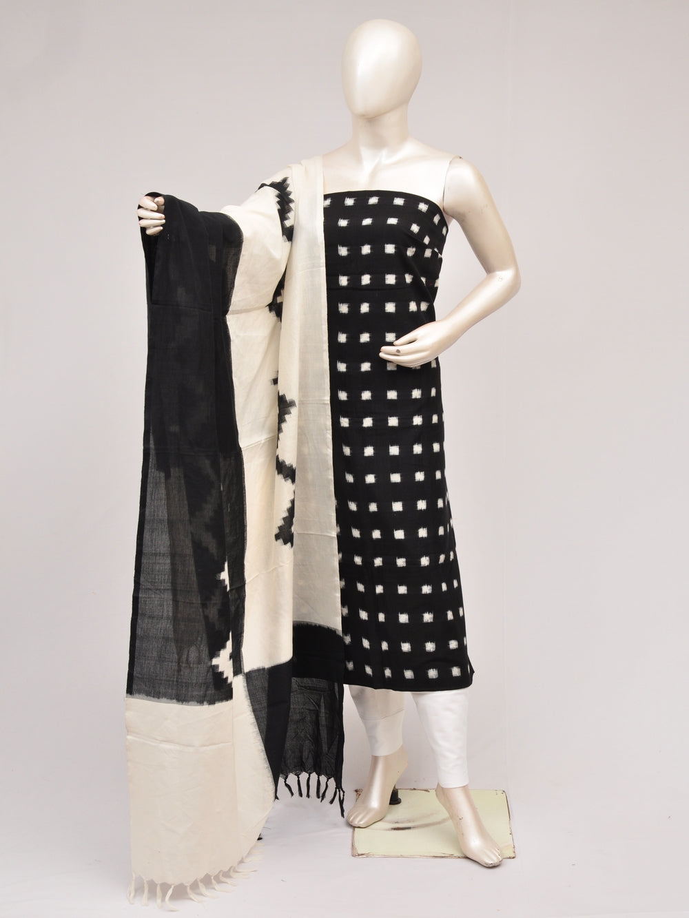 Double Ikkat Dress Material [D80726952]