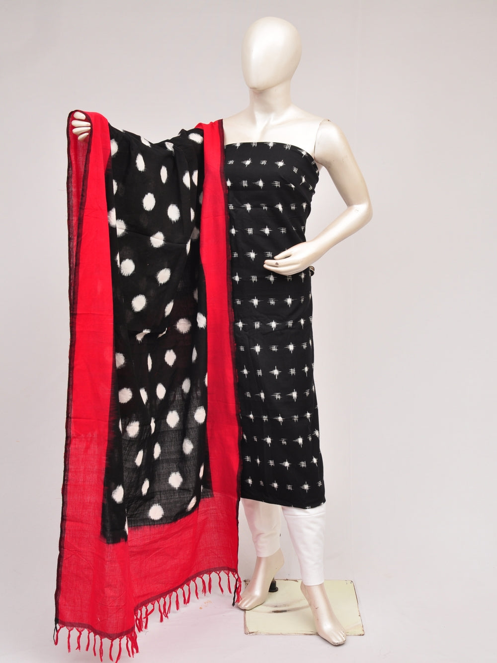 Double Ikkat Dress Material [D80726955]