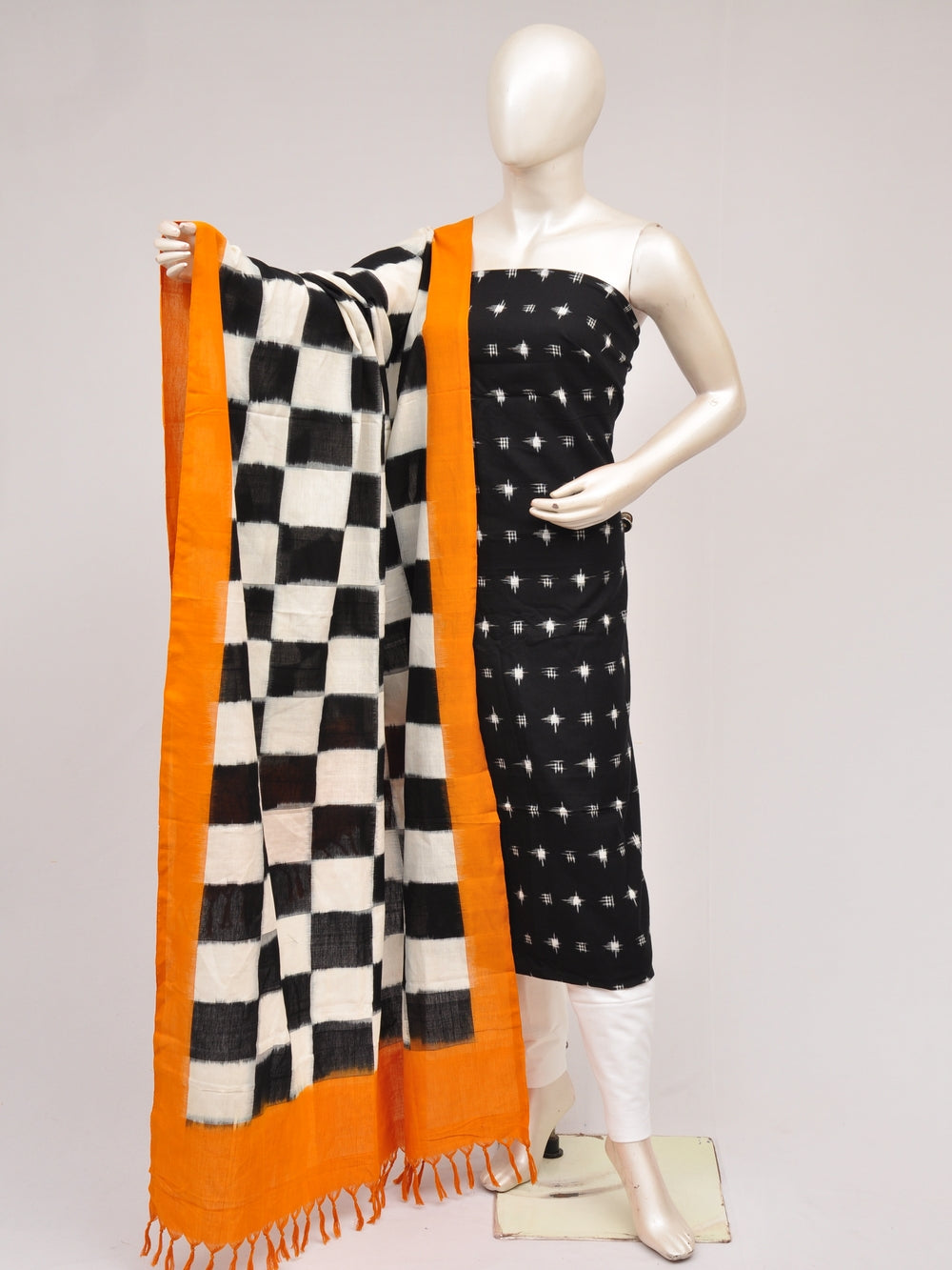 Double Ikkat Dress Material [D80726956]