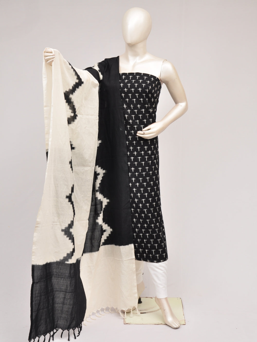 Double Ikkat Dress Material [D80726960]