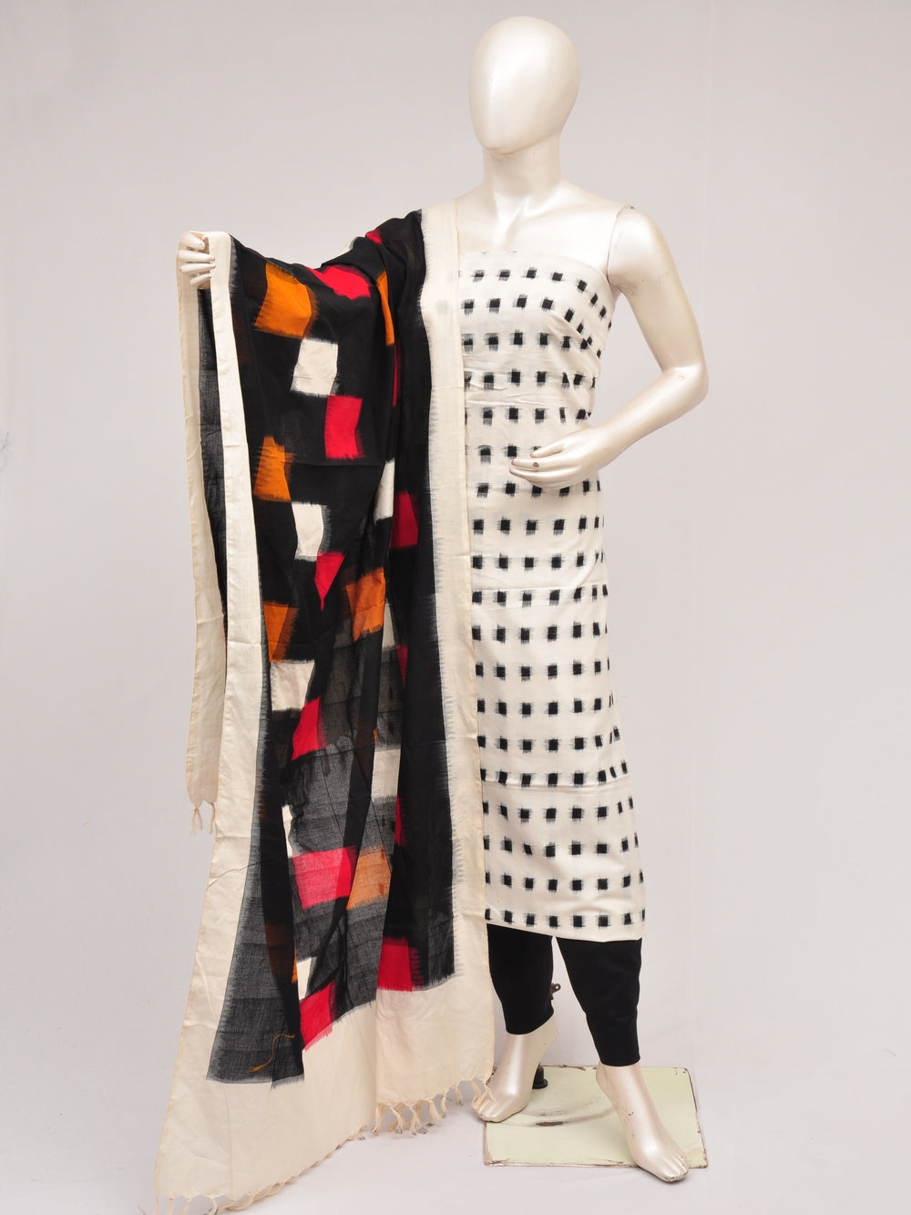Double Ikkat Dress Material [D80726961]