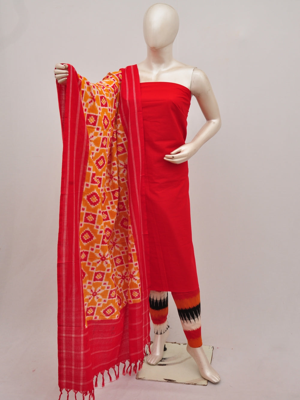 Pochampally Double Ikkat Designer Dress Material D[90828029]