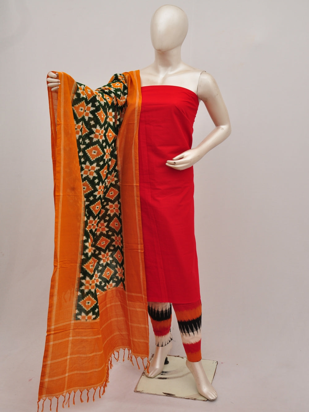 Pochampally Double Ikkat Designer Dress Material D[90828030]