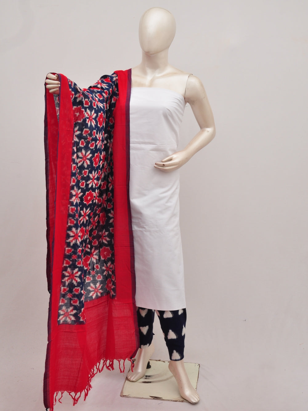 Pochampally Double Ikkat Designer Dress Material D[90828043]