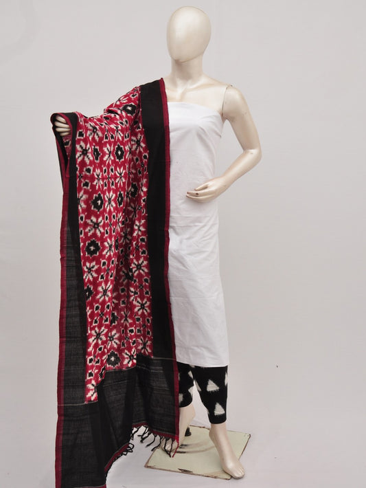 Pochampally Double Ikkat Designer Dress Material [D9090546]