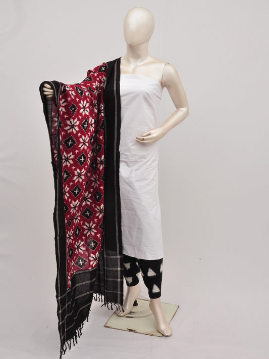 Pochampally Double Ikkat Designer Dress Material [D9090547]