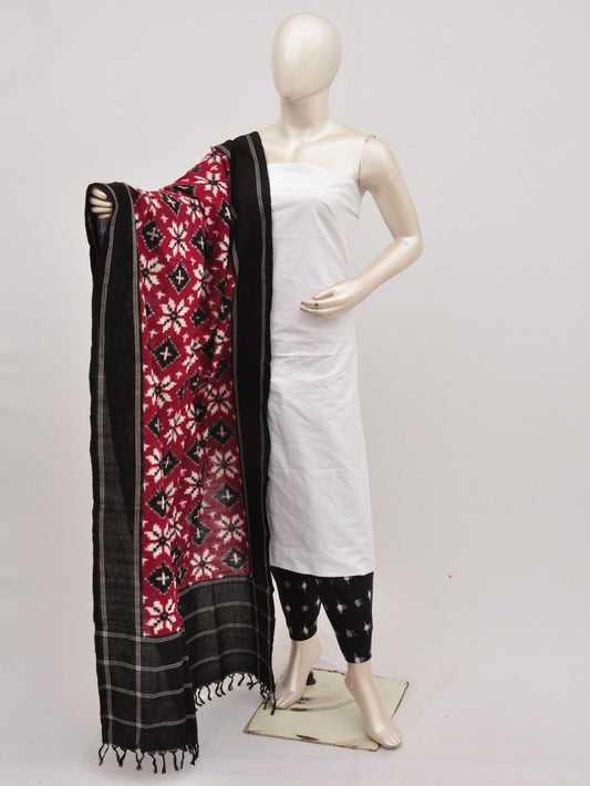 Pochampally Double Ikkat Designer Dress Material [D9090557]