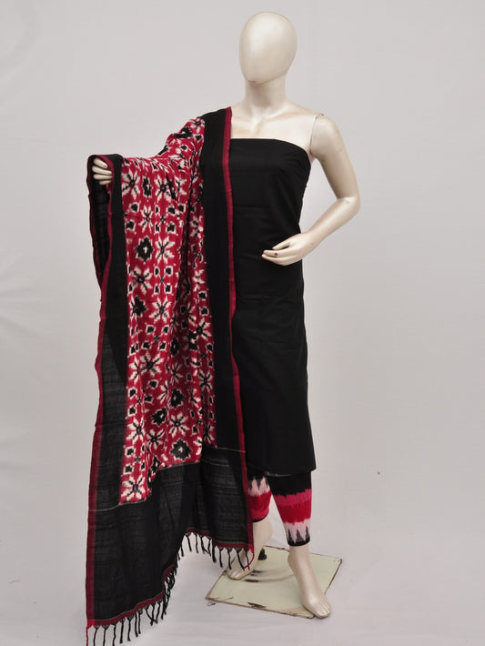 Pochampally Double Ikkat Designer Dress Material [D9090564]