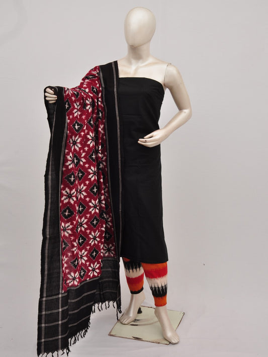 Pochampally Double Ikkat Designer Dress Material [D9090566]