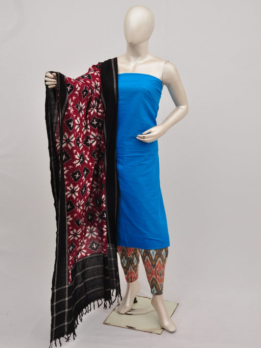 Pochampally Double Ikkat Designer Dress Material [D9090574]