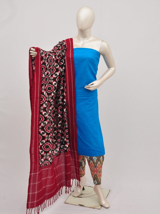 Pochampally Double Ikkat Designer Dress Material [D9090575]
