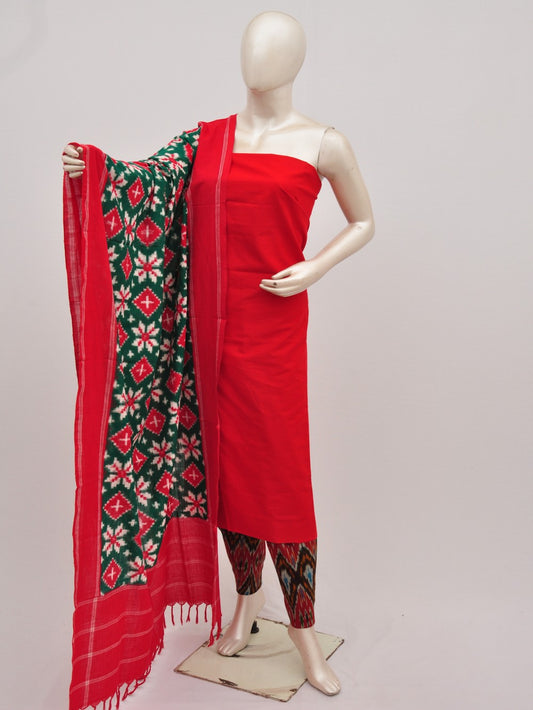 Pochampally Double Ikkat Designer Dress Material [D9090808]