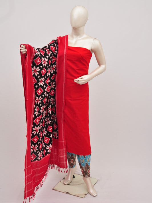 Pochampally Double Ikkat Designer Dress Material [D9090810]