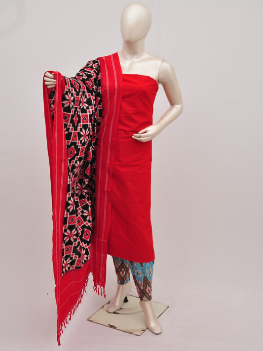 Pochampally Double Ikkat Designer Dress Material [D9090811]