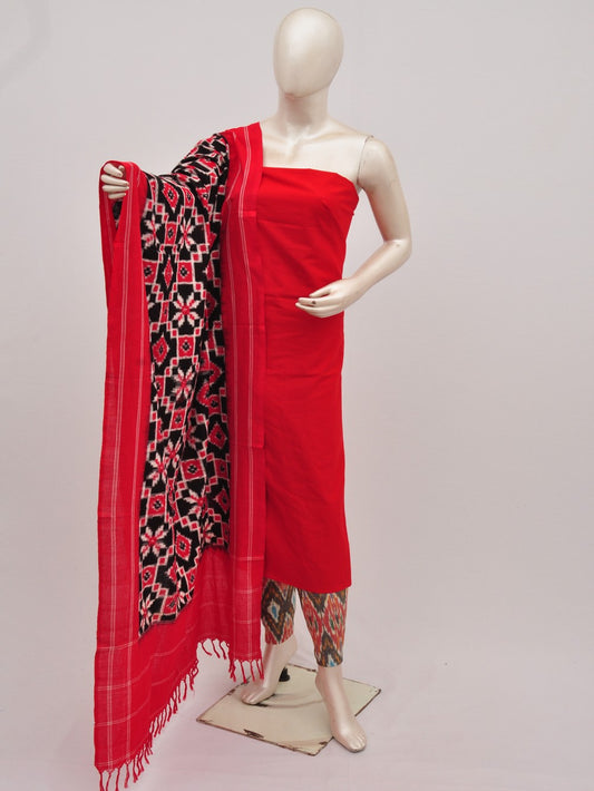Pochampally Double Ikkat Designer Dress Material [D9090812]