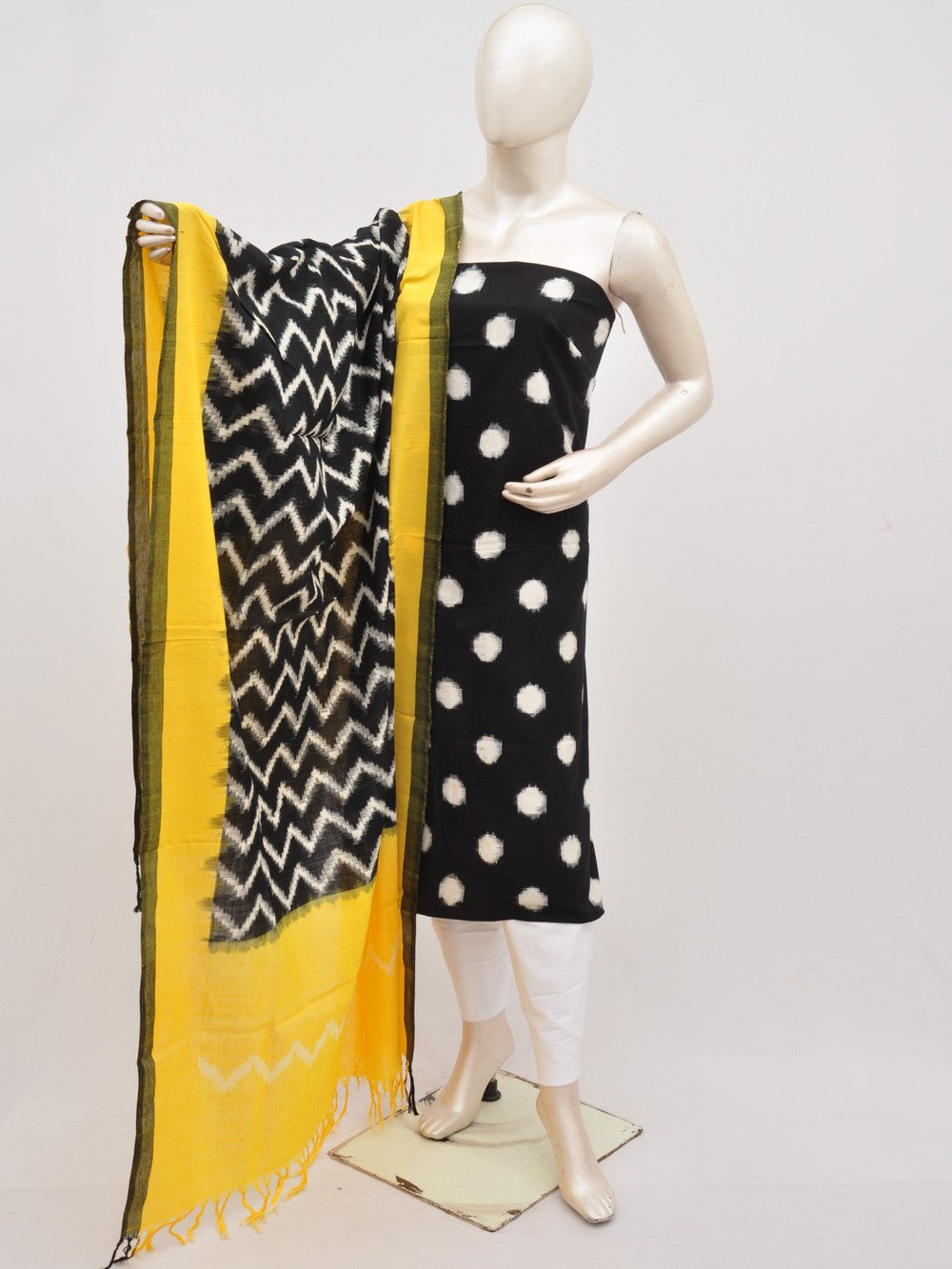 Double Ikkat Designer Dress Material [D91115028]