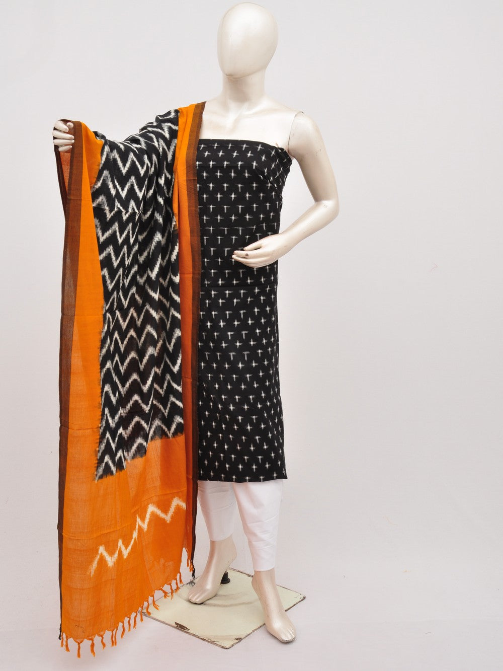 Double Ikkat Designer Dress Material [D91115058]