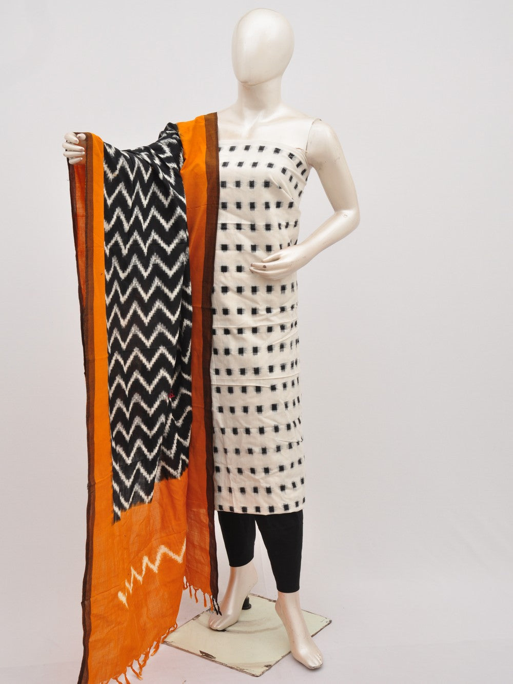 Double Ikkat Designer Dress Material [D91115066]