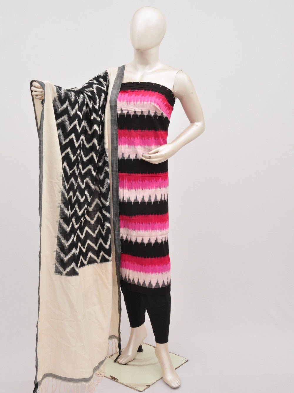 Double Ikkat Designer Dress Material [D91115069]