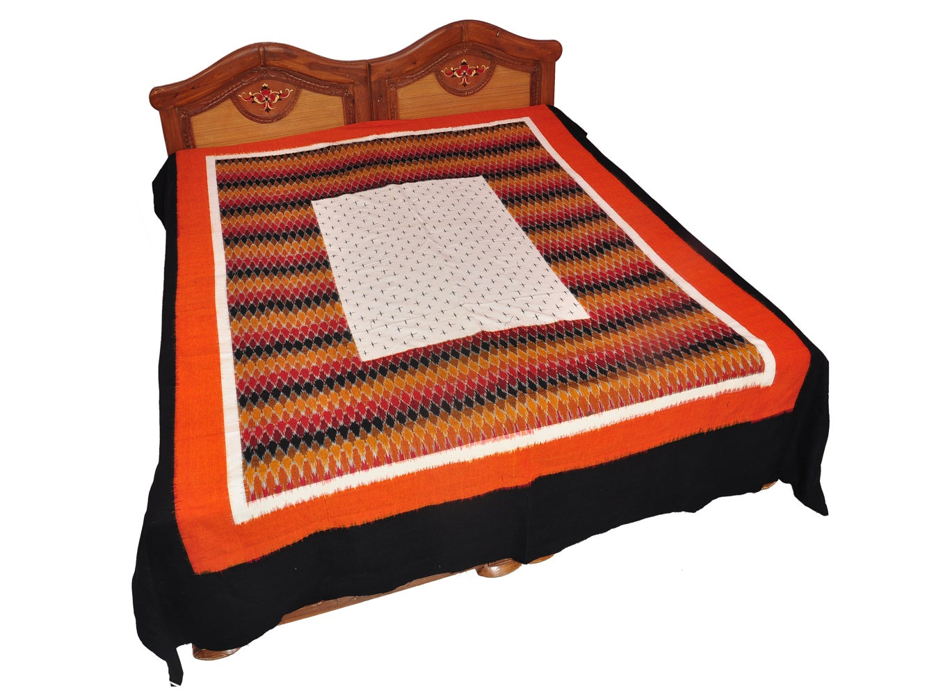 Pochampally Designer Cotton Double Bedsheet [D10332756] - DressesForWomen.IN