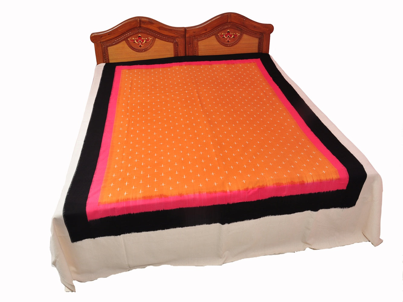 Pochampally Designer Cotton Double Bedsheet [D10332765]