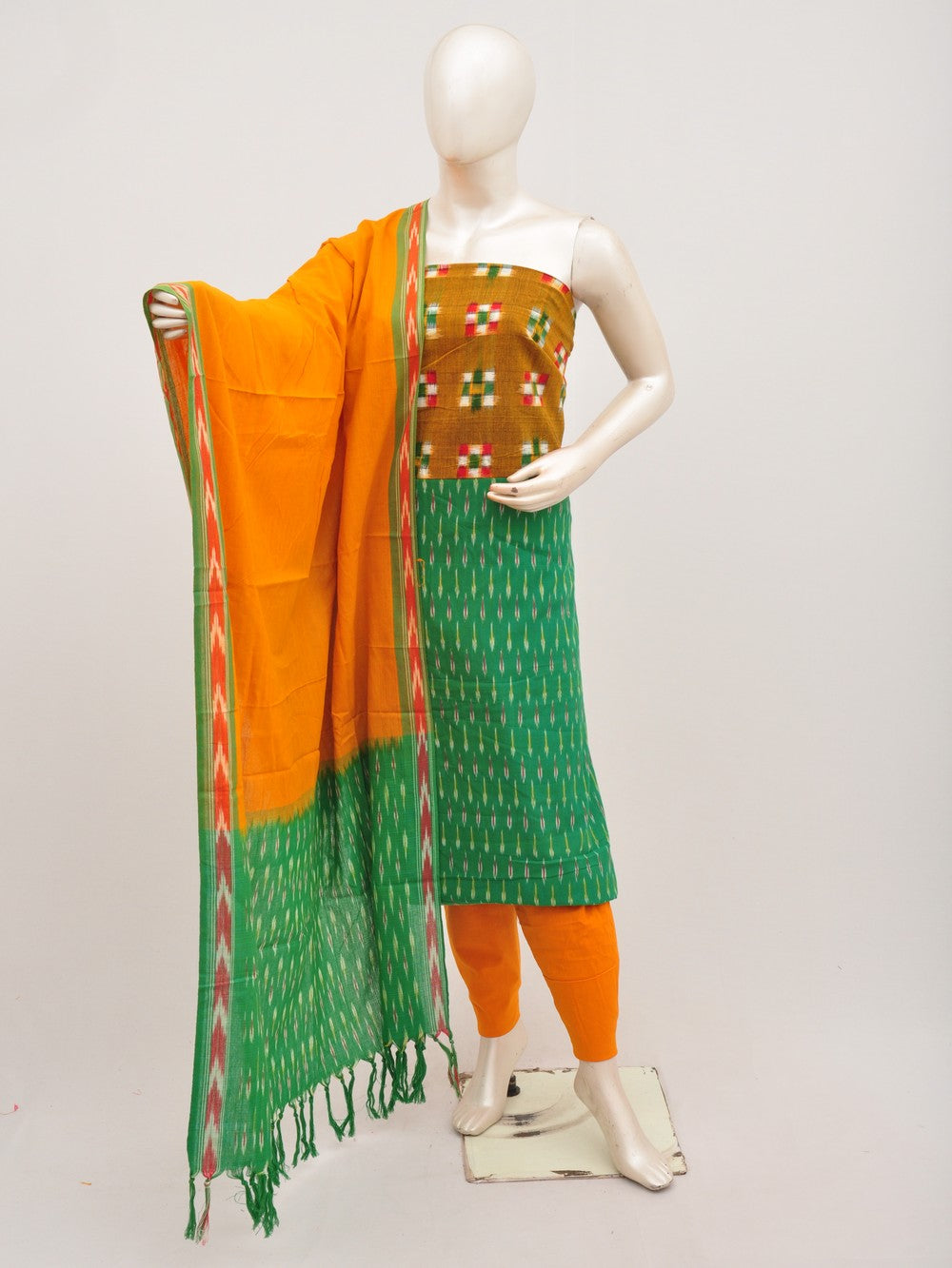 Pochampally Designer Dress Material  Model 4 [D00801017]