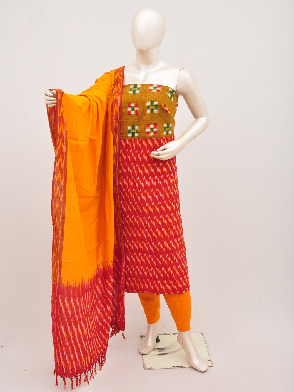 Pochampally Designer Dress Material  Model 4 [D00801018]