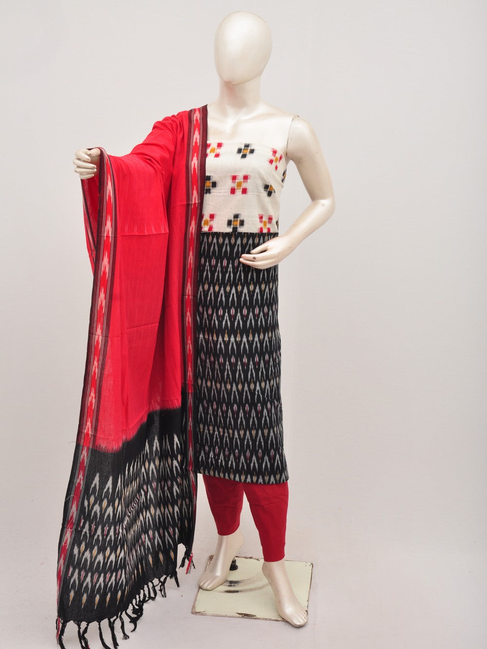 Pochampally Designer Dress Material  Model 4 [D00801040]