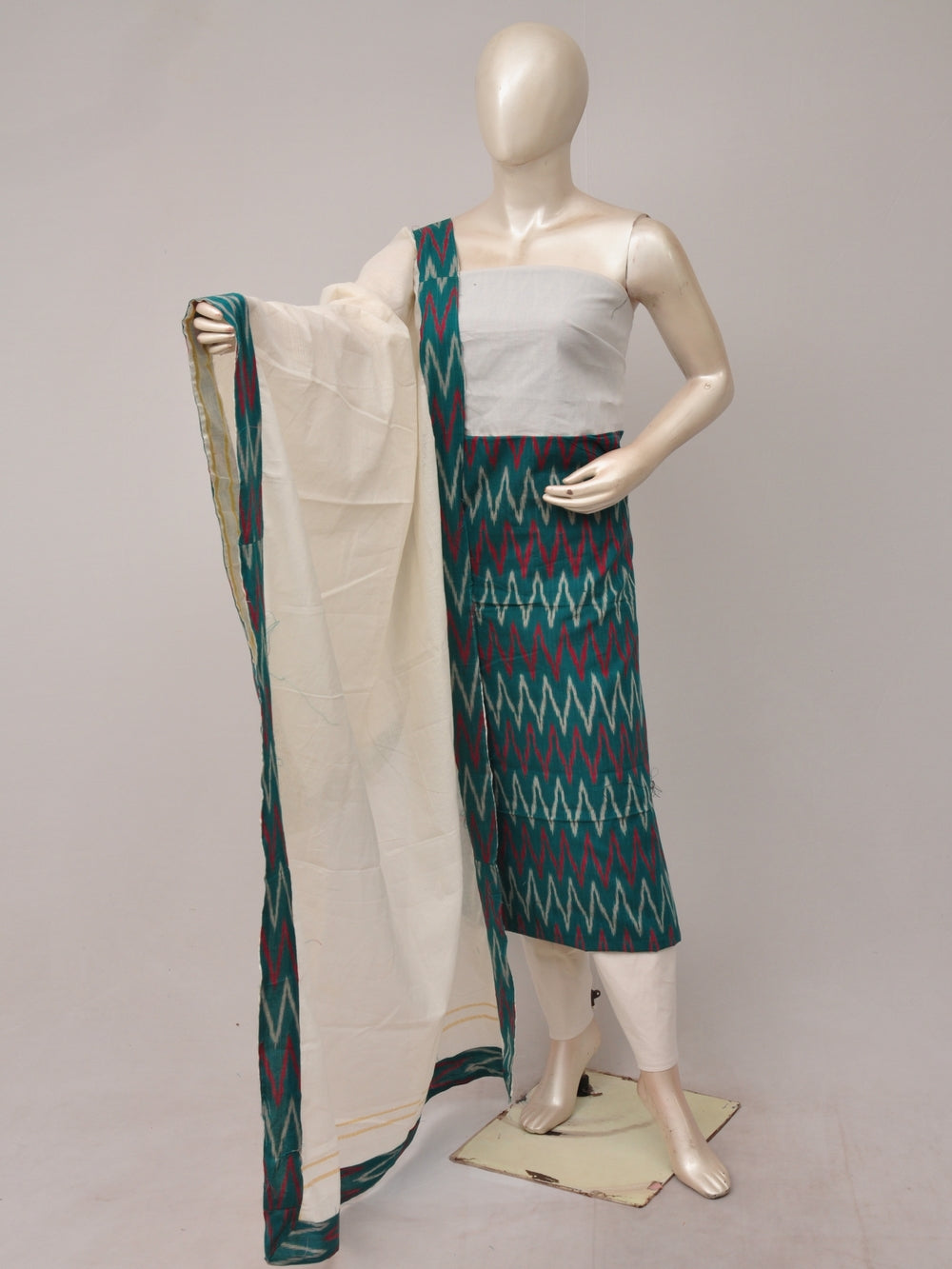 Pochampally Designer Dress Material Model 2  [D81119002]