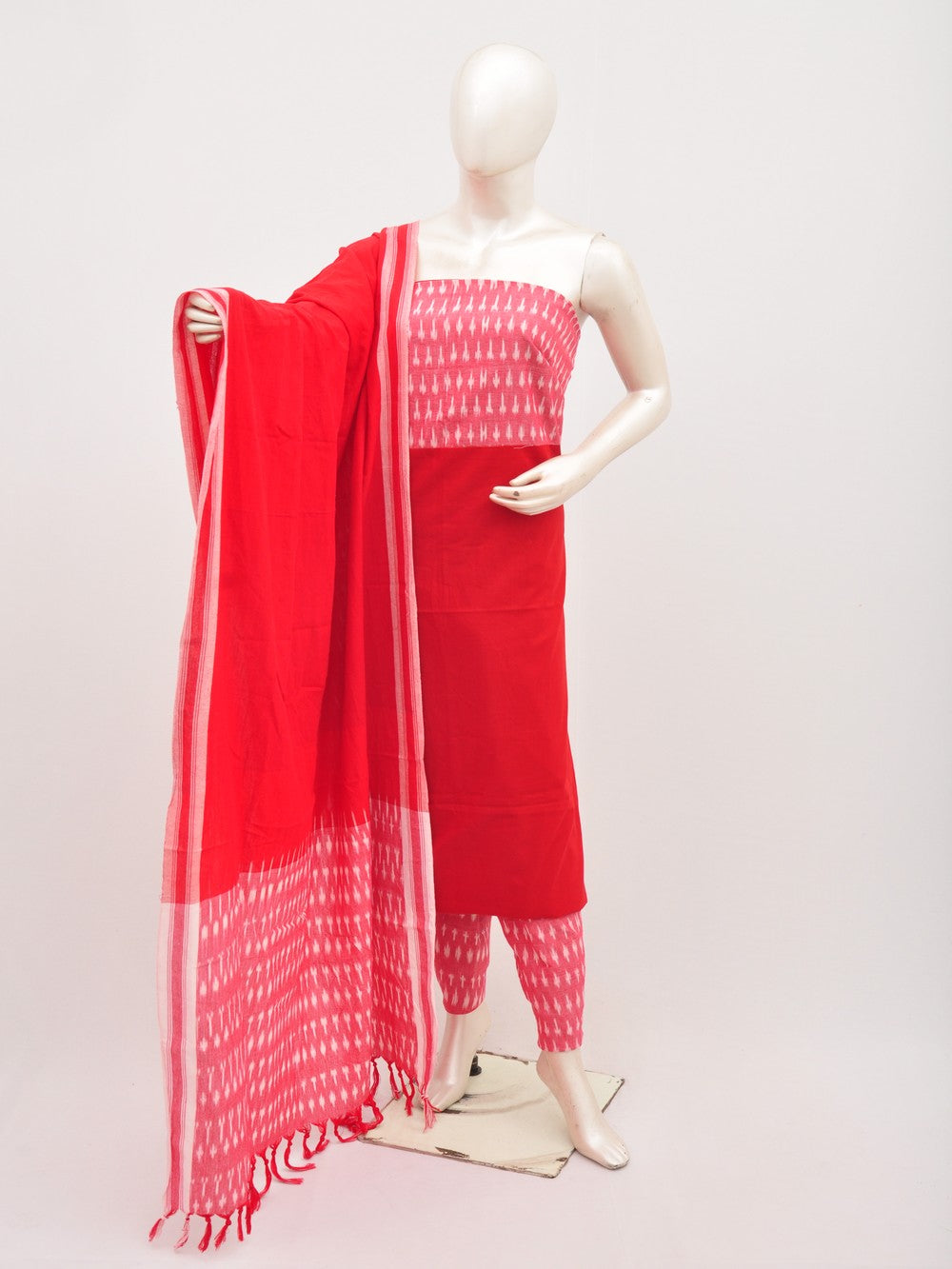 Ikat Dress Material with Same Dupatta model 1 [D00708065]