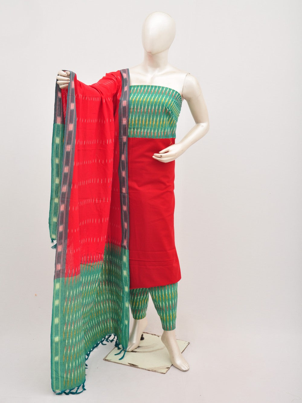 Ikat Dress Material with Same Dupatta model 1 [D00708066]