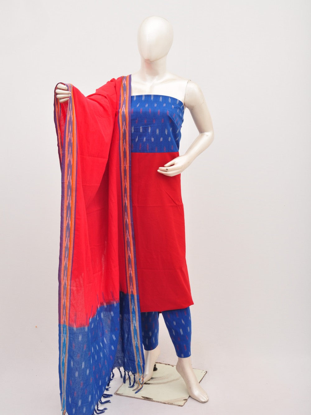 Ikat Dress Material with Same Dupatta model 1 [D00708067]