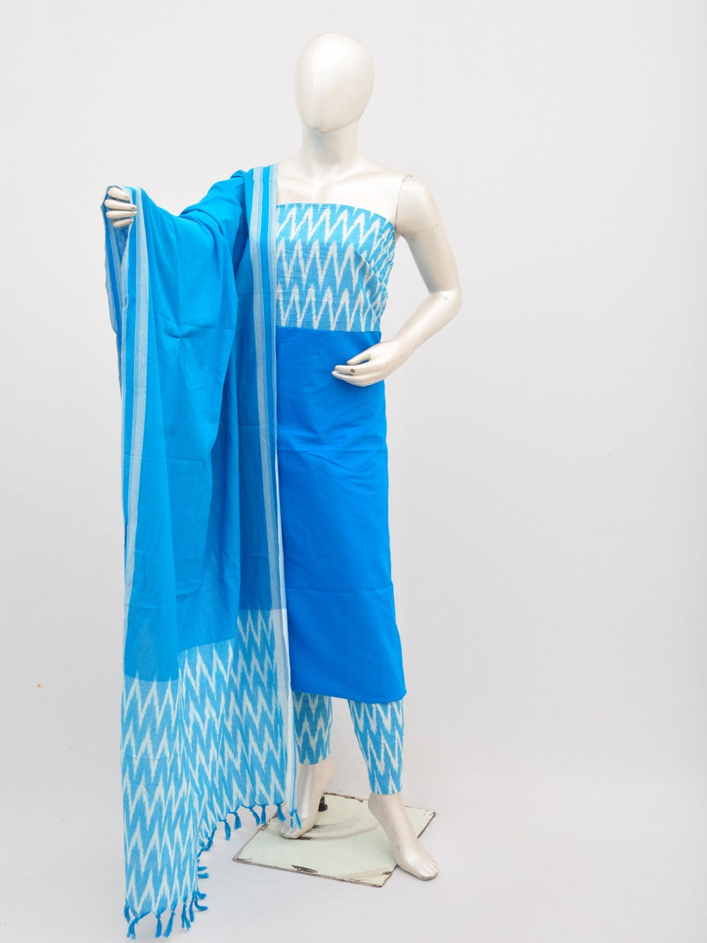 Ikat Dress Material with Same Dupatta model 1 [D00708069]