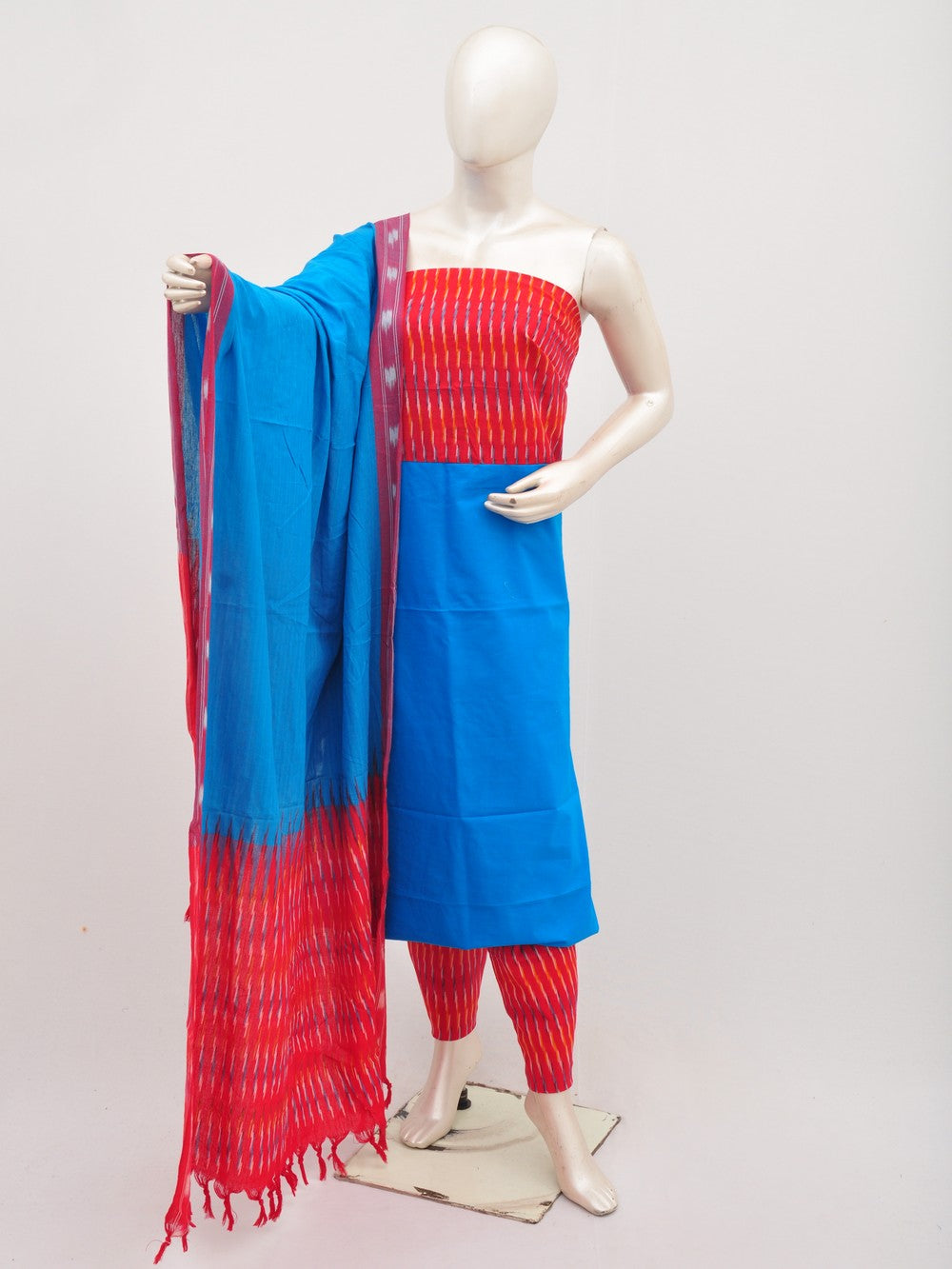 Ikat Dress Material with Same Dupatta model 1 [D00708072]