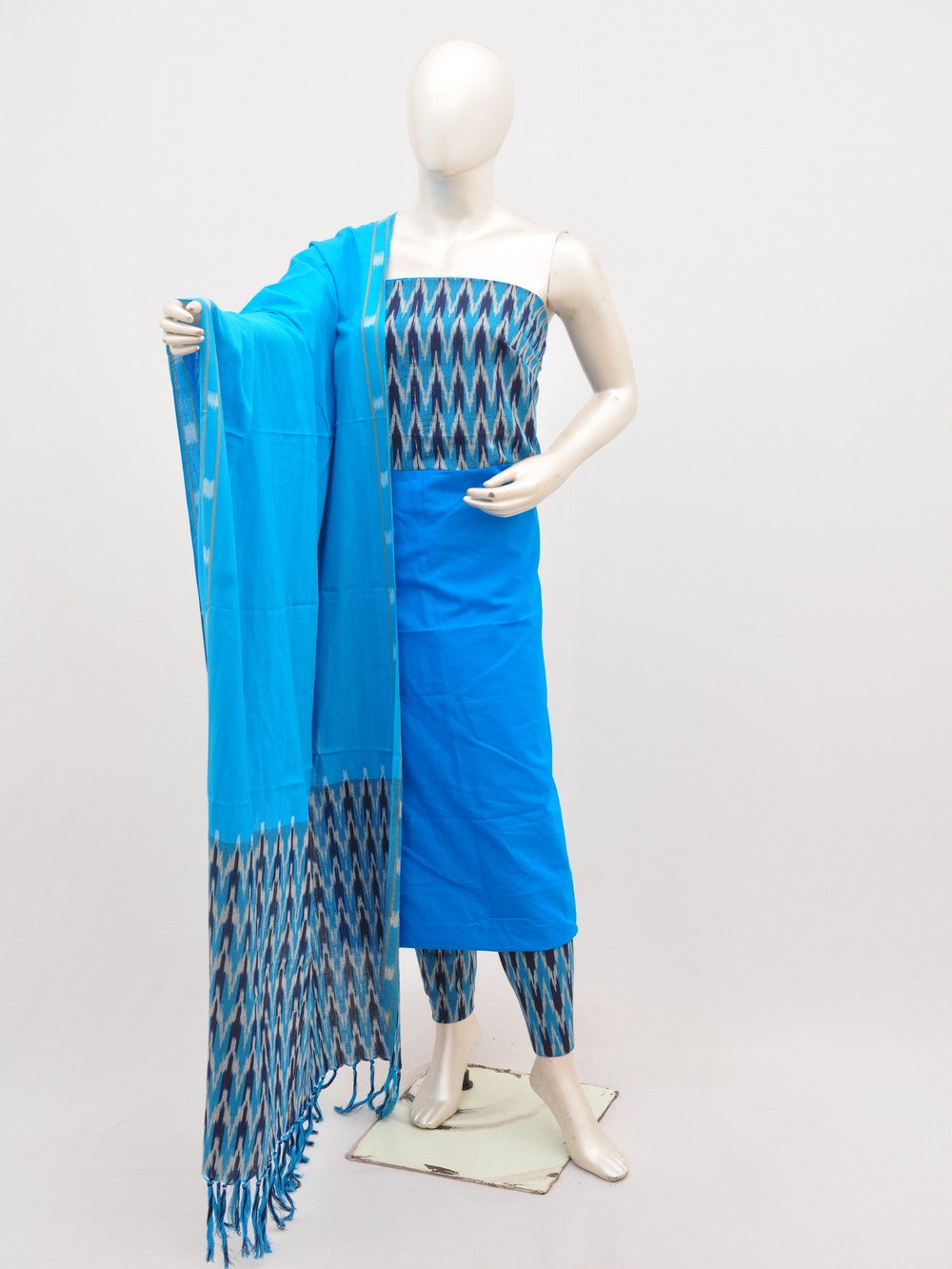 Ikat Dress Material with Same Dupatta model 1 [D00823032]