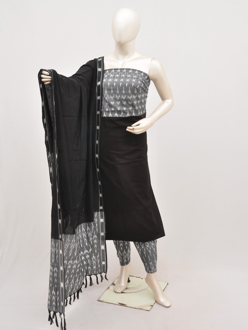 Ikat Dress Material with Same Dupatta model 1 [D00823033]