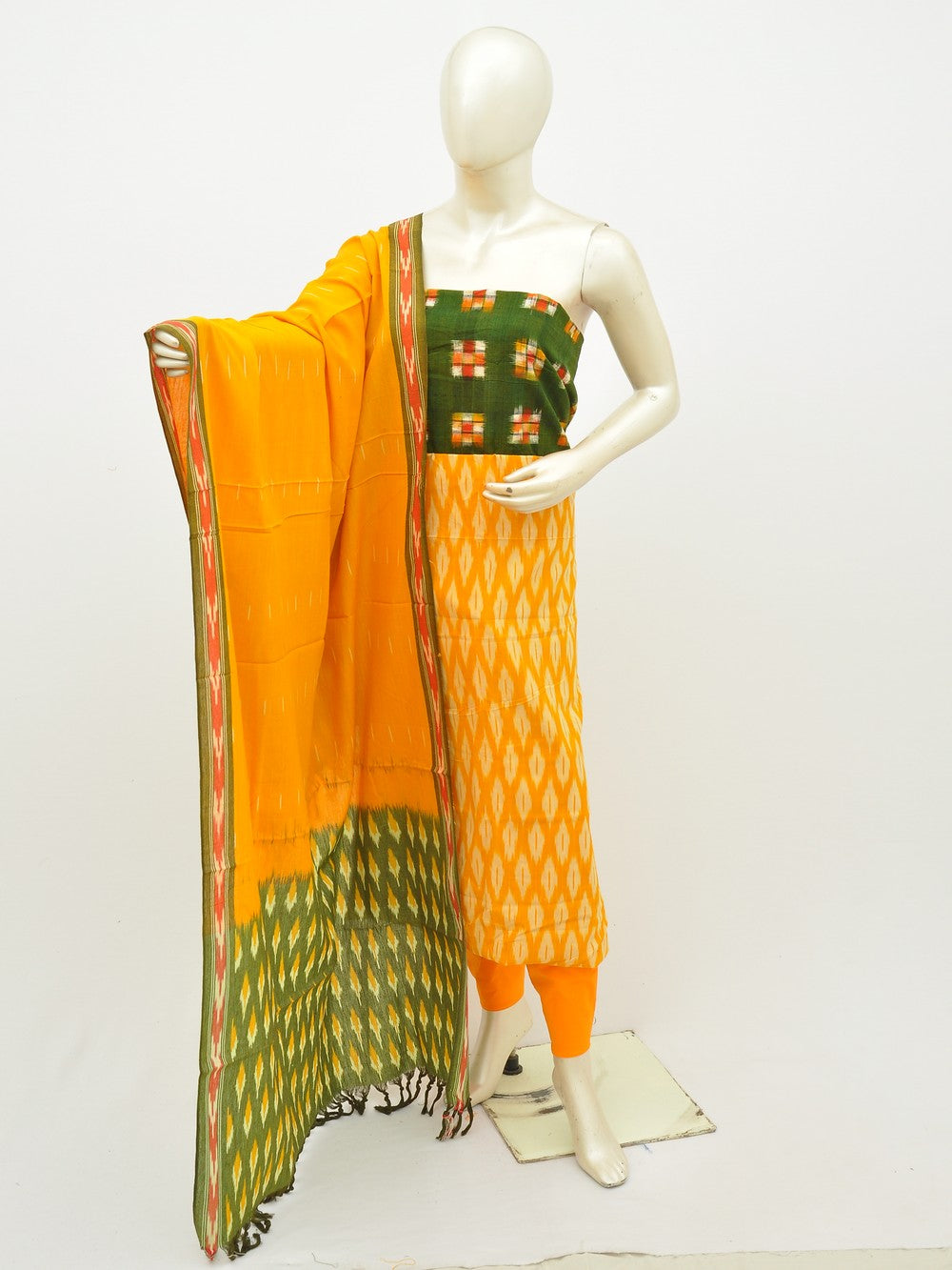 Ikat Dress Material with Same Dupatta model 1 [D10630020]