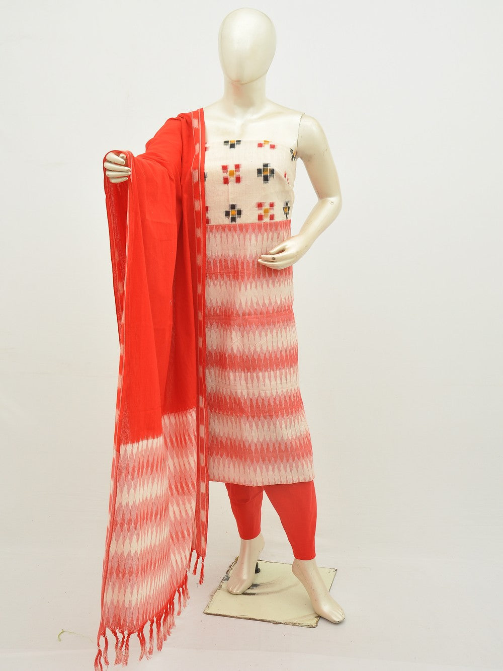 Ikat Dress Material with Same Dupatta model 1 [D20322022]