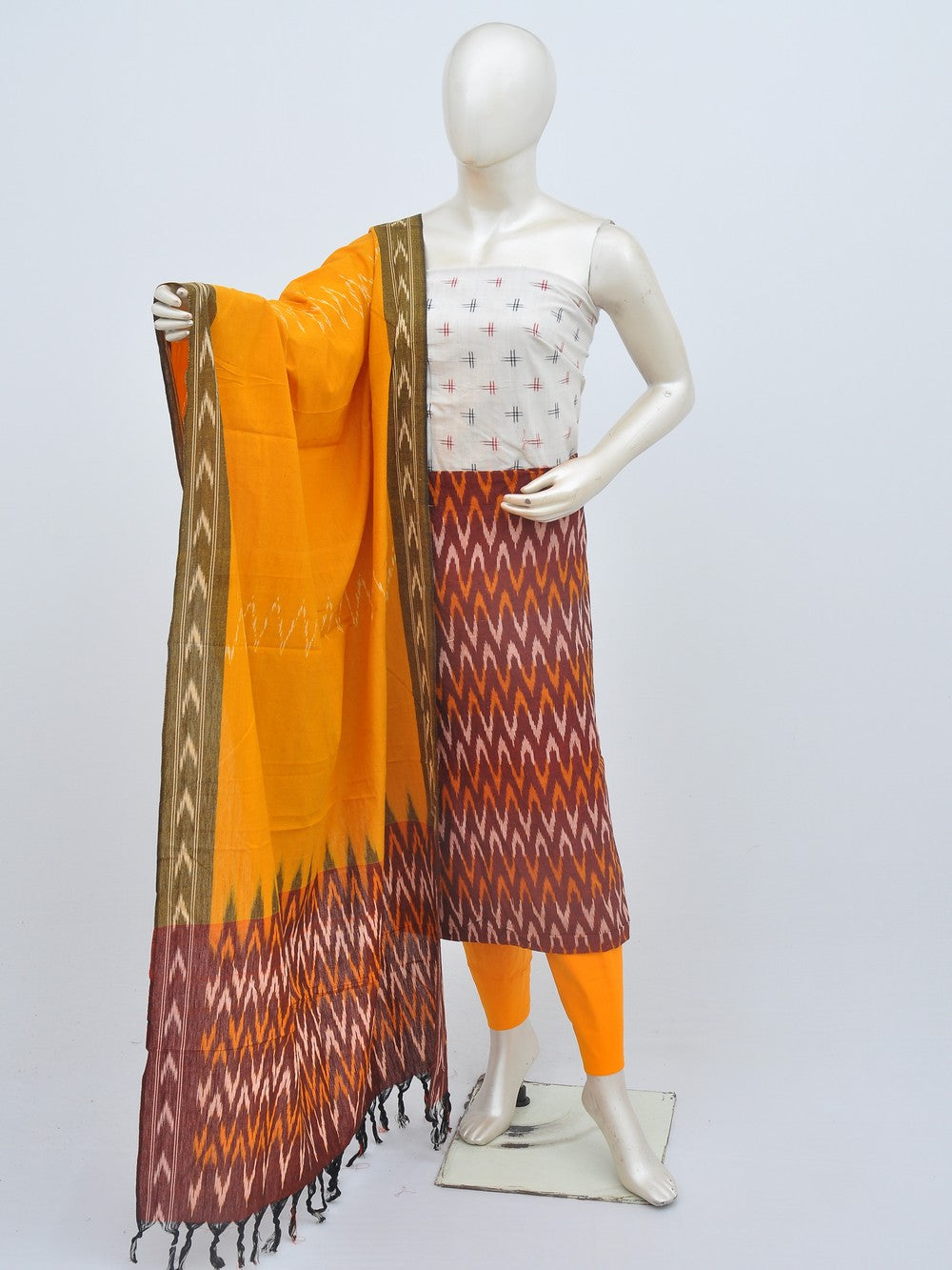 Ikat Dress Material with Same Dupatta model 1 [D21105001]