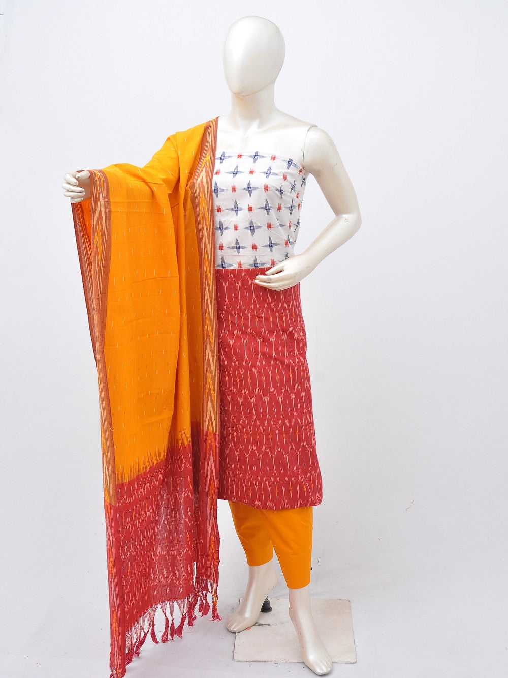 Ikat Dress Material with Same Dupatta model 1 [D30412050]