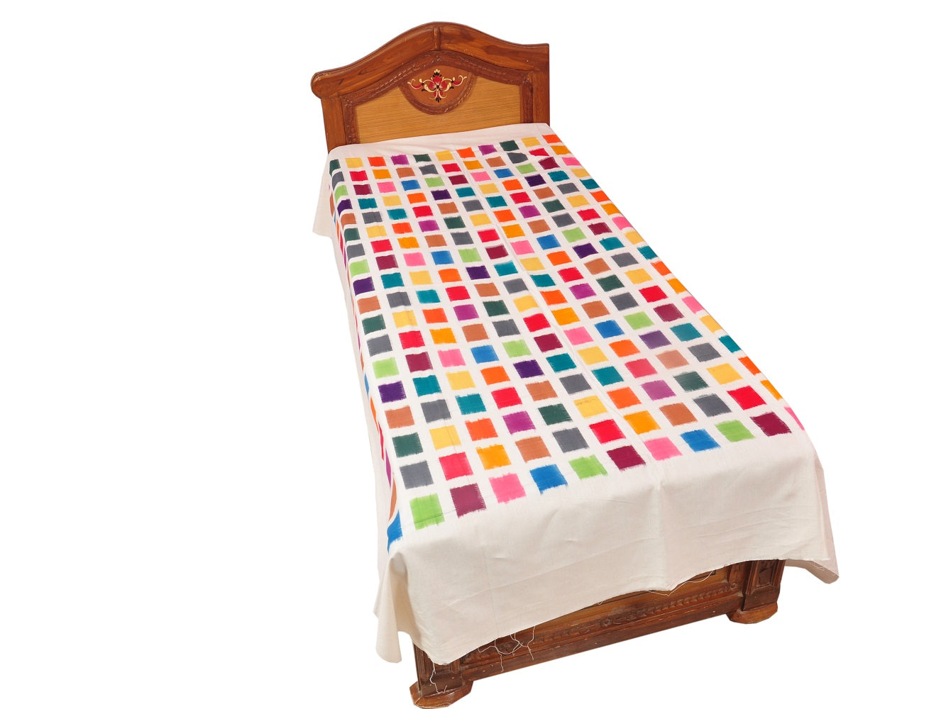 Pochampally Designer Cotton Single Bedsheet [D10332782]