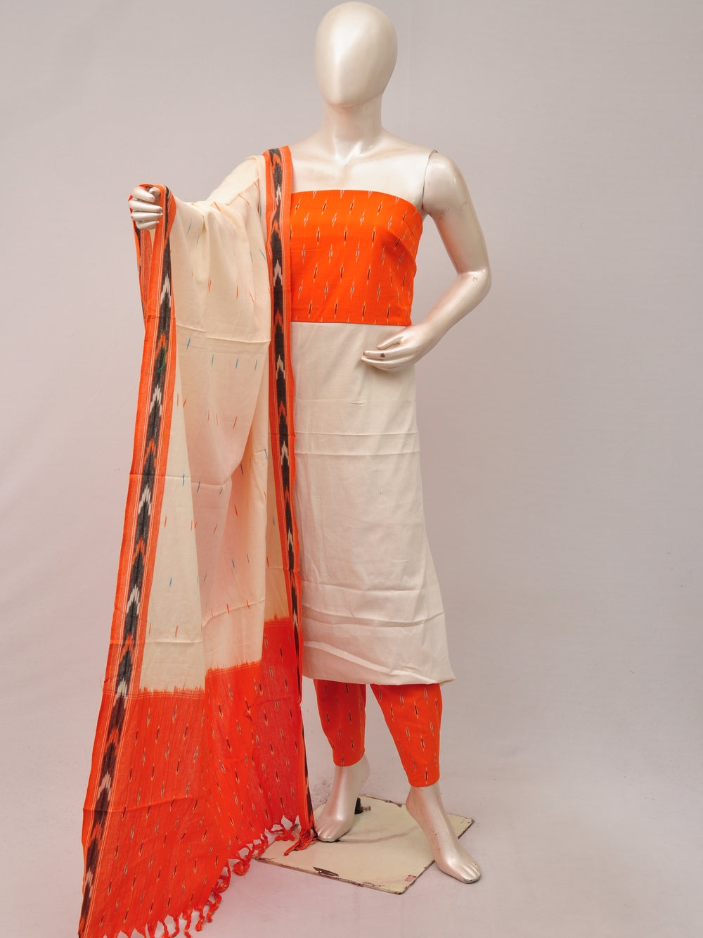 Pochampally Ikat Dress Material with Same Dupatta model 1 [D81016064]
