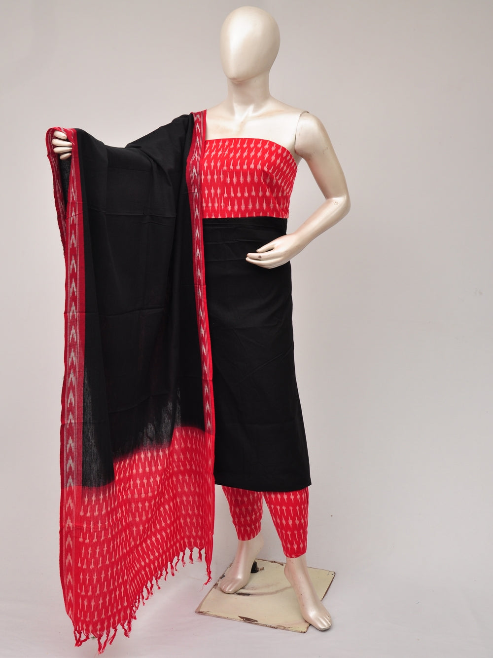 Pochampally Ikat Dress Material with Same Dupatta model 1 [D81016089]