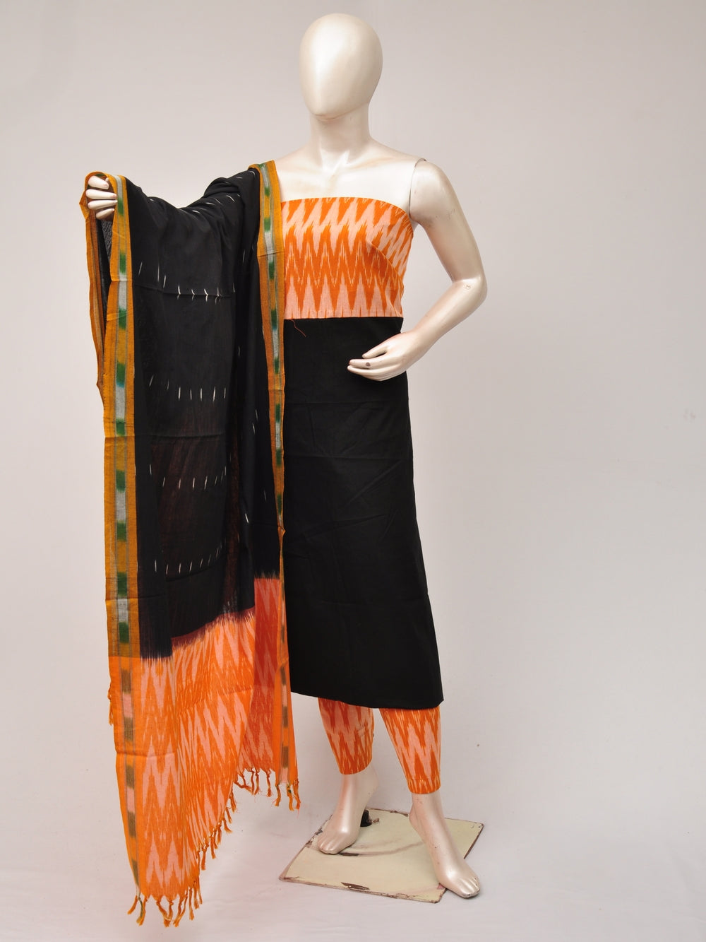 Pochampally Ikat Dress Material with Same Dupatta model 1 [D81016091]