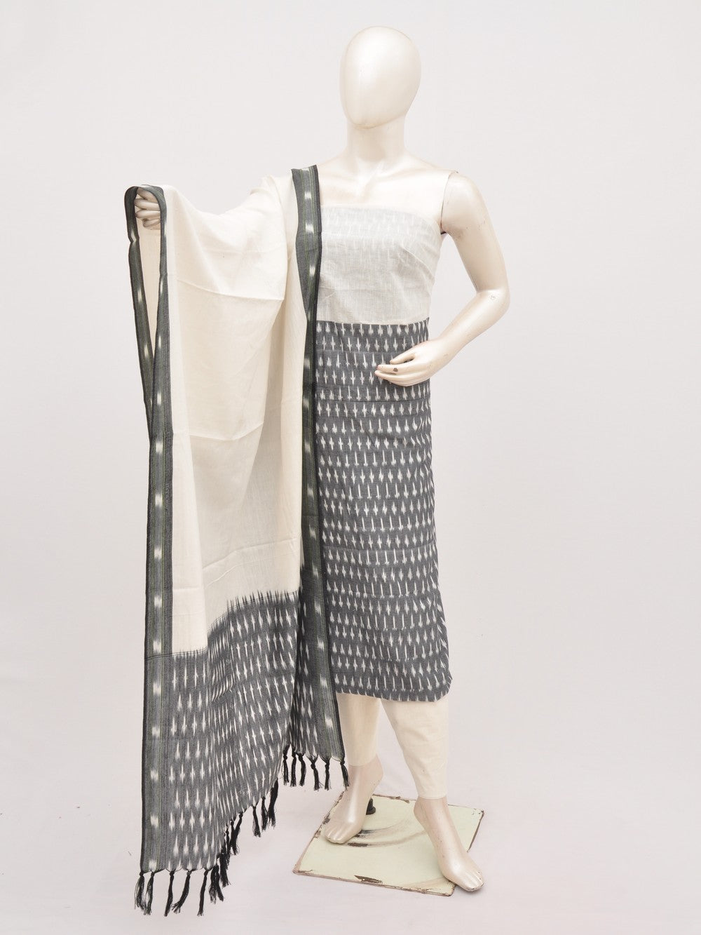 Pochampally Ikat Dress Material with Same Dupatta model 1 [D91002019]