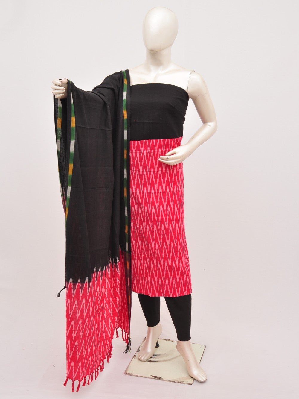 Pochampally Ikat Dress Material with Same Dupatta model 1 [D91002024]