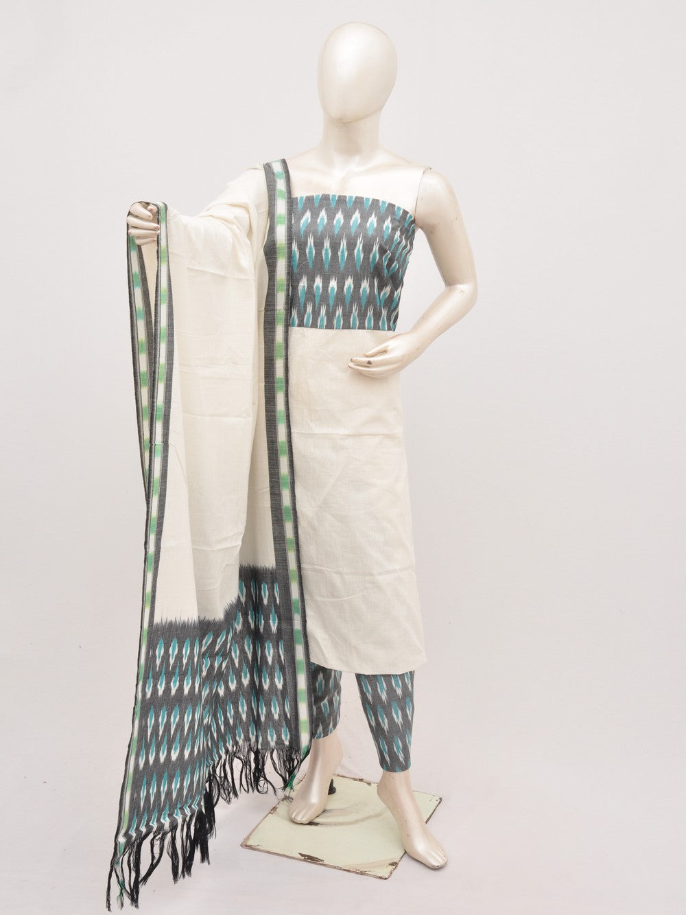 Pochampally Ikat Dress Material with Same Dupatta model 1 [D91002038] - DressesForWomen.IN