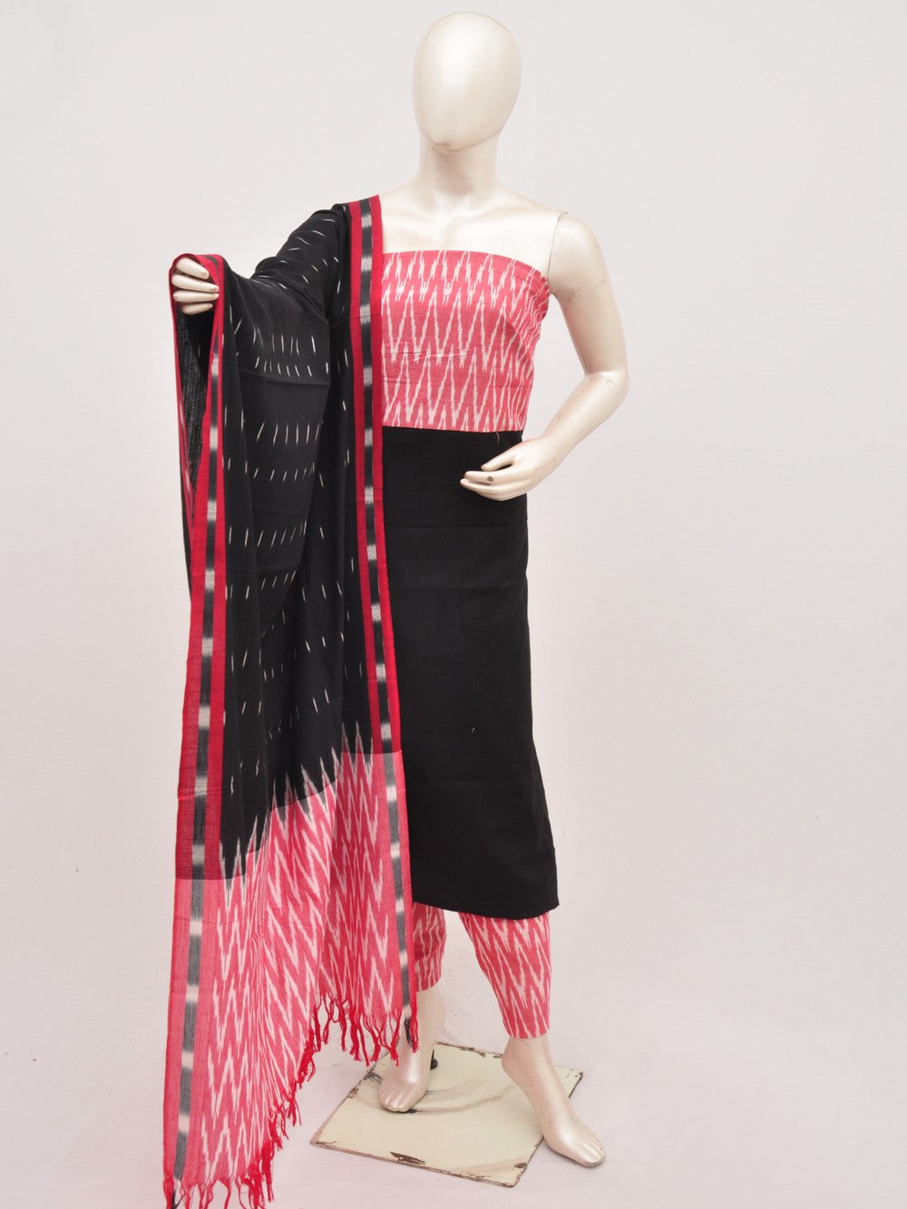 Pochampally Ikat Dress Material with Same Dupatta model 1 [D91002045]