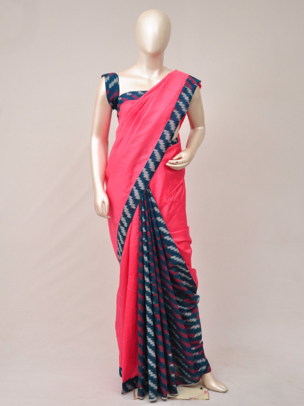 Pochampally Silk Designer Partly-Pallu Saree [D80910072]